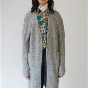 Acne Studios Raya Mohair cardigan Grey Size Small